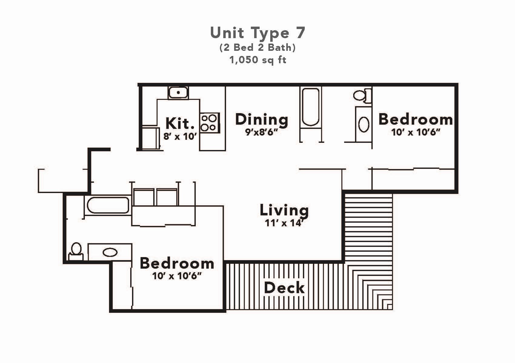 2x2 Floor Plan 2x2 Floor plan layout